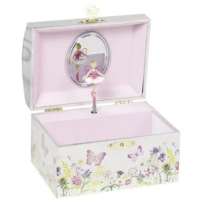 Cutie muzicala, cu zana, 15x10.7 cm, de lemn, goki