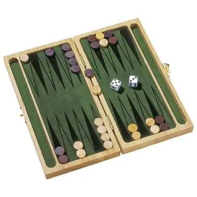 Joc table backgammon, de lemn, 6 ani+, goki - joc de gandire