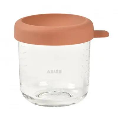 Recipient ermetic sticla Beaba 250 ml Terracotta