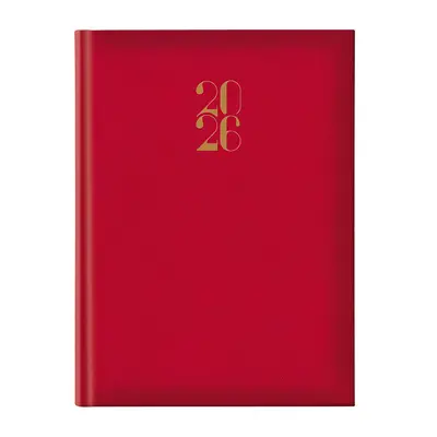 Agenda Artilux A4 datata, hartie ivory, coperta rosu BPTCEJ261101