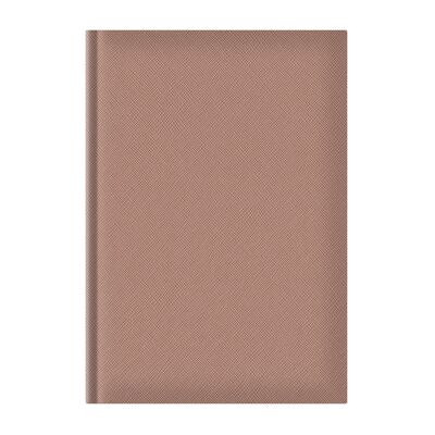 Agenda nedatata A5 Adria, hartie ivory, coperta auriu roze BPTCEJ261707