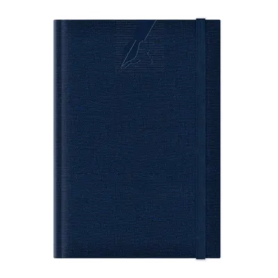 Agenda nedatata A5 Colere, elastic, hartie alba, coperta albastru inchis BPTCEJ261501