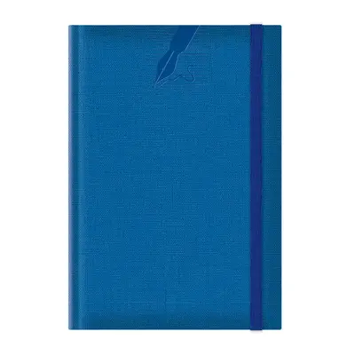 Agenda nedatata A5 Colere, elastic, hartie alba, coperta albastru royal BPTCEJ261505