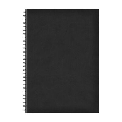 Agenda nedatata B5 TUCSON, hartie offset alb, spira ascunsa, coperta negru BPTCEJ261803