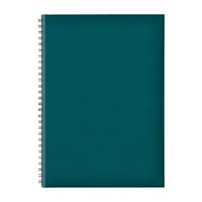 Agenda nedatata B5 TUCSON, hartie offset alb, spira ascunsa, coperta verde petrol BPTCEJ261804
