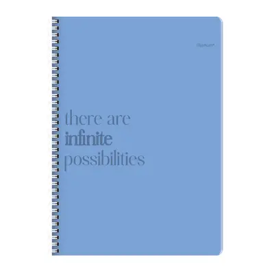 Caiet A4 cu spira, 120 file matematica, 80g/mp, coperta carton BPTCCI988529