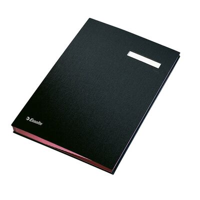 Mapa Esselte pentru semnaturi cu separatoare, 20 separatoare, negru BPTCSL40611