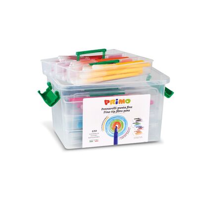 Markere pentru copii Morocolor Primo, varf fin, 120 bucati BPTCMC15602