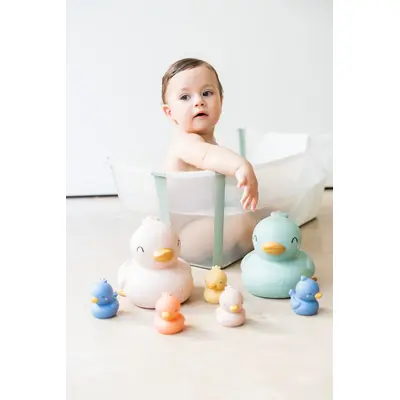 Set Ratuste De Baie ,   Familie Completa: 2 Ratuste Mari + 5 Ratuste Mici   Distractie, Siguranta Si Stimulare Senzoriala Pentru Cei Mici Pjbc2442