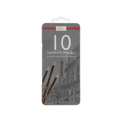Set creioane grafit, Creative Craft, 10 bucati, duritati diferite BPTCJK113234