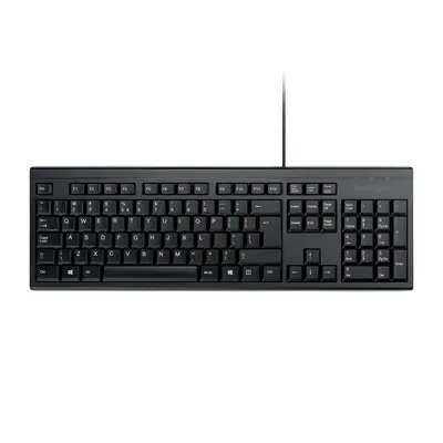Tastatura Kensington EQ KB100, cu fir de 150 cm, plastic partial reciclat, negru BPTCKW637270