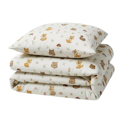 Set pilota si perna din bumbac ranforce cu Forest pentru pat 2-8 / 2-12 ani - ASC6427968007430