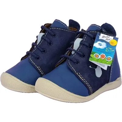 Ghetute baieti bleumarin, model Flipper (Culoare nappa: bleumarin, Marime: 22, Decor: Testoasa) BFOX231201_marine_22