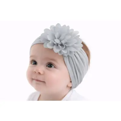 Bentita gri lata cu floare aplicata mdx-18151-9-r9