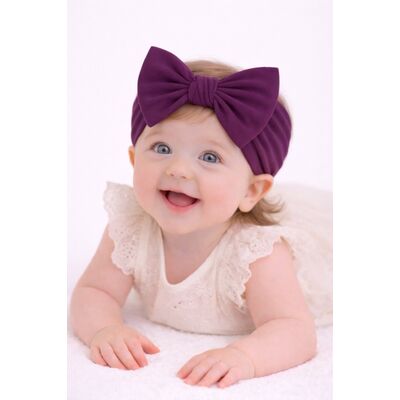 Bentita lata, mov, pentru fetite cu fundita mdx-18147-12-r10