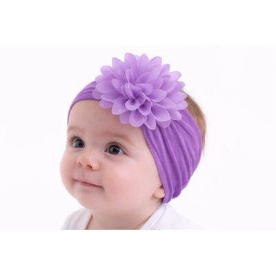 Bentita lila lata cu floare aplicata mdx-18151-8-r9