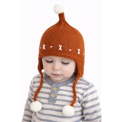 Caciulita caramizie crosetata tip piticot adoctsc17-5-sa8