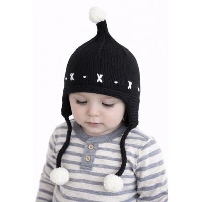 Caciulita neagra crosetata tip piticot adoctsc17-3-sa8