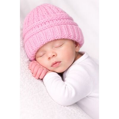 Caciulita roz crosetata tip fes pentru bebelusi mdx-22038-1-sa1