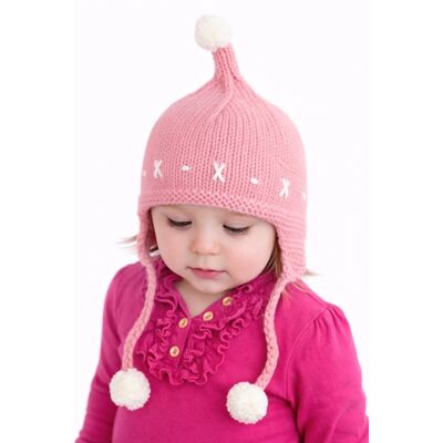 Caciulita roz crosetata tip piticot adoctsc17-1-sa8