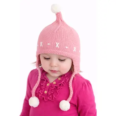 Caciulita roz crosetata tip piticot adoctsc17-1-sa8