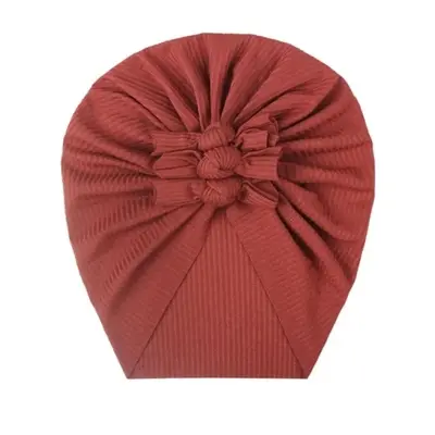 Caciulita caramizie tip turban cu trei fundite mbx-21021-10