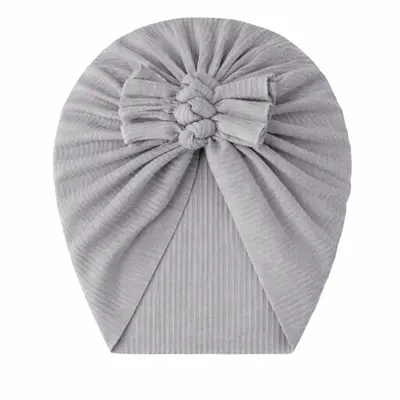 Caciulita gri tip turban cu trei fundite mbx-21021-8