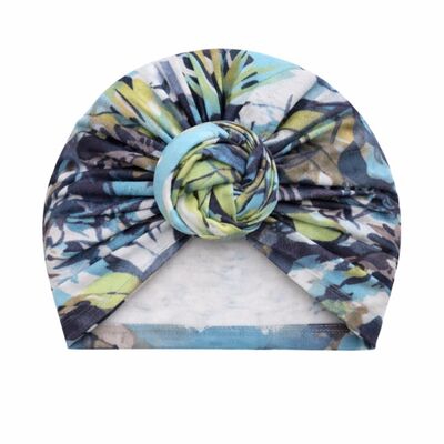 Caciulita pentru fetite tip turban cu imprimeu viu colorat mbx-20151-1