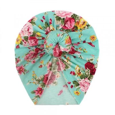 Caciulita verde inflorata tip turban mdx-20158-3