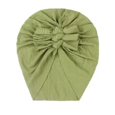 Caciulita verde tip turban cu trei fundite mbx-21021-4