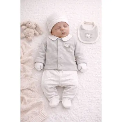 Set bymurat brodat &ndash; 5 piese din bumbac bg9769