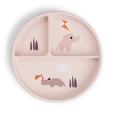 Farfurie compartimentata StickStay Done by Deer Playground Powder