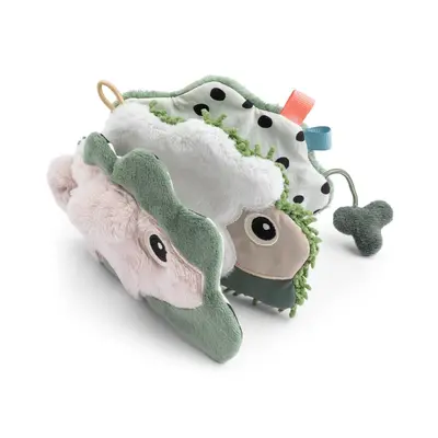 Jucarie senzoriala carticica de plus Done by Deer Tiny Farm Colour Mix