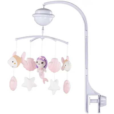 Carusel muzical pentru patut cu proiector Chipolino Mermaid HUBMILD02307MER