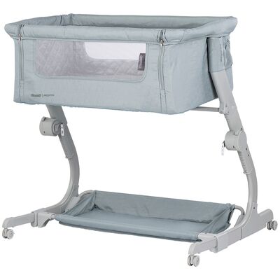 Patut co-sleeper Chipolino Eleganza cu laterala culisanta basil HUBKOSEL0253BA