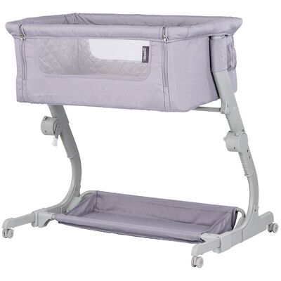 Patut co-sleeper Chipolino Eleganza cu laterala culisanta cloud HUBKOSEL0251CL