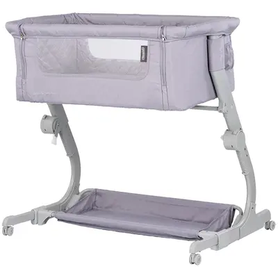 Patut co-sleeper Chipolino Eleganza cu laterala culisanta cloud HUBKOSEL0251CL