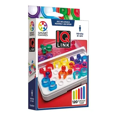 Smart games - iq link, joc de logica cu 120 de provocari, 8+ ani, editie lb. romana - okesg477ro