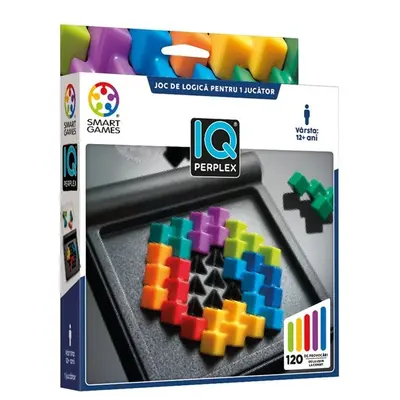 Smart games - iq perplex, joc de logica cu 120 de provocari, 12+ ani, editie lb. romana - okesg305ro