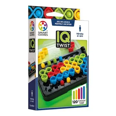 Smart games - iq twist, joc de logica cu 120 de provocari, 6+ ani, editie lb. romana - okesg488ro