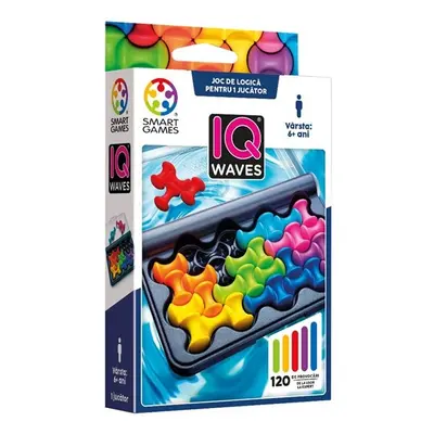 Smart games - iq waves, joc de logica cu 120 de provocari, 6+ ani, editie lb. romana - okesg492ro