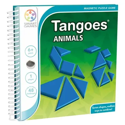 Smart games - tangoes animals, joc de logica cu 48 de provocari, 6+ ani, editie internationala - okesgt121-8