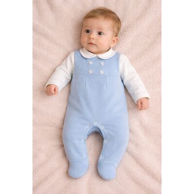 Salopă bymurat cu detaliu guler frontal – design clasic și confortabil, albastru bm9848-1