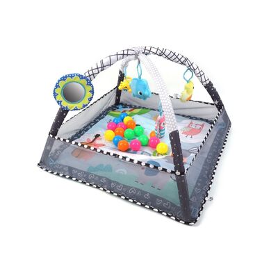 Saltea educationala 2in1, TinyMini, Tarc cu Mingi