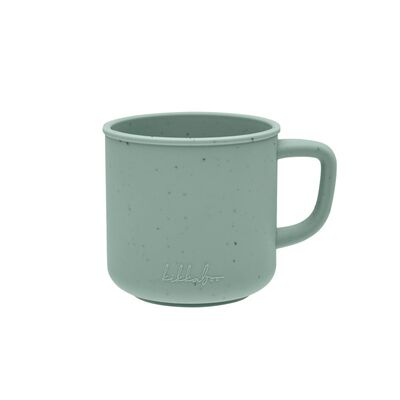 Canuta din silicon cu maner, pentru baut independent. Platinum Sage Green