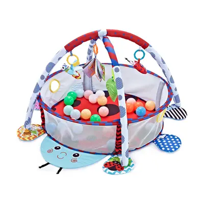 Covoras de joaca multifunctional, 30 de bile, Kikka Boo, Lady Bug