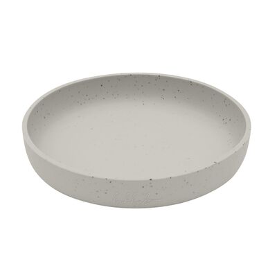 Farfurie pentru bebelusi din silicon alimentar 400ml, Platinum Sand