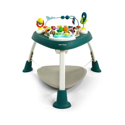 Milly Mally Jumper & Centru de Activitati 360°, Functie Saritor, Inaltime Reglabila, Bounzee Green