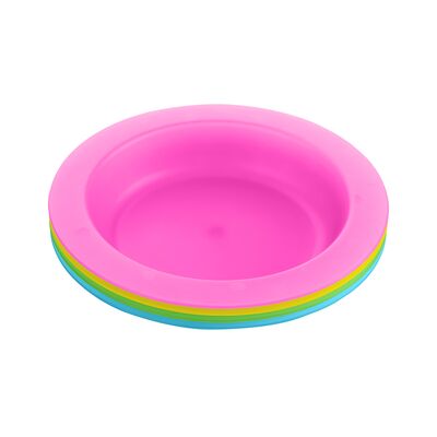 Set 4 farfurii 400 ml, Rainbow, Kikka Boo