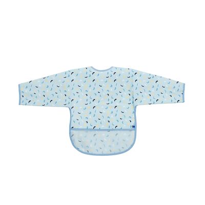 Baveta impermeabila KikkaBoo cu maneci si buzunar, Eva, Blue